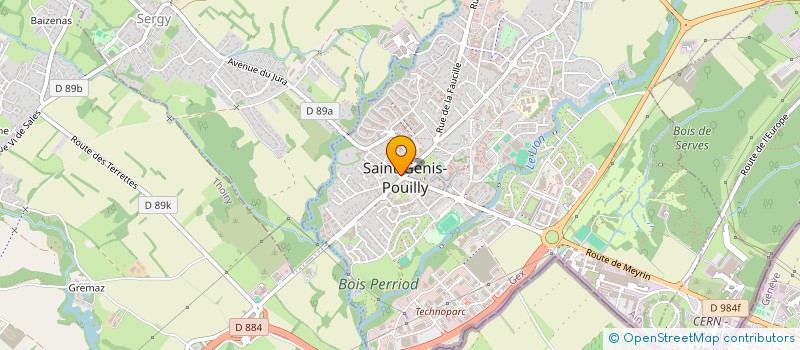 localisation de l'entreprise COPROPRIETE LE LAFONTAINE 2 à SAINT-GENIS-POUILLY