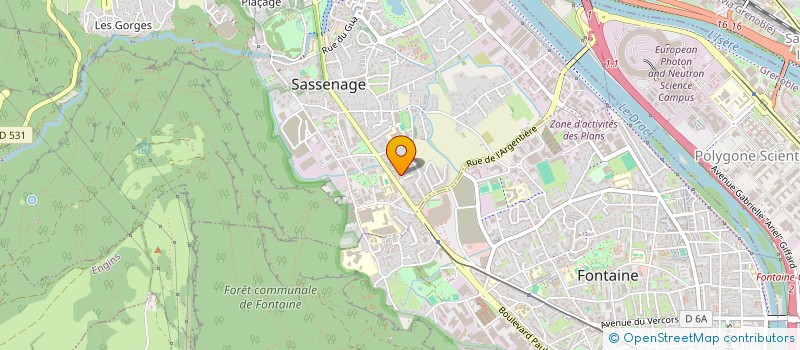 localisation de l'entreprise COPROPRIETE LE LAMBDA  SASSENAGE