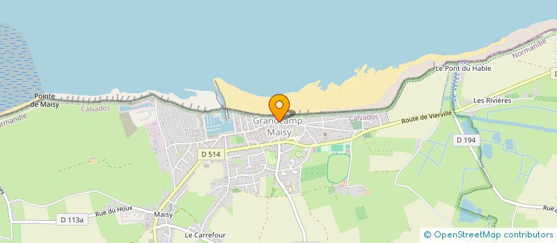 localisation de l'entreprise COPROPRIETE LE LARGE  GRANDCAMP-MAISY