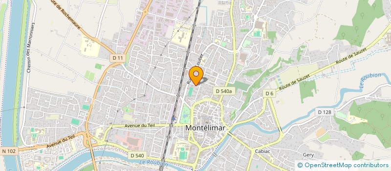 localisation de l'entreprise COPROPRIETE LE LOUBET  MONTELIMAR