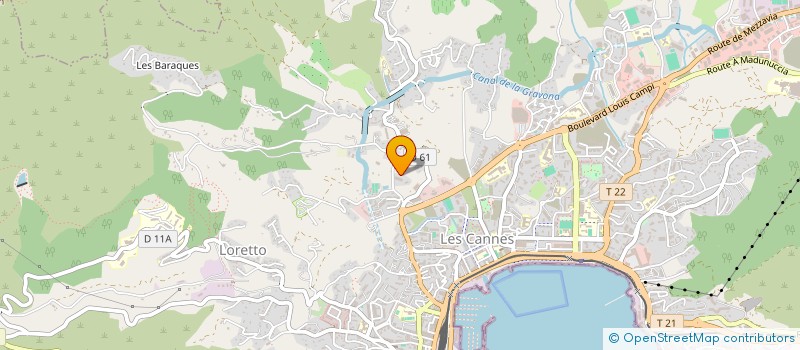 localisation de l'entreprise COPROPRIETE LE LOUISIANNE  AJACCIO