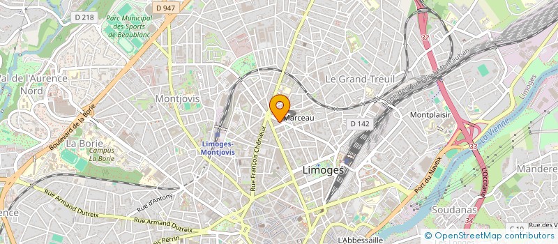 localisation de l'entreprise COPROPRIETE LE LOUVOIS à LIMOGES