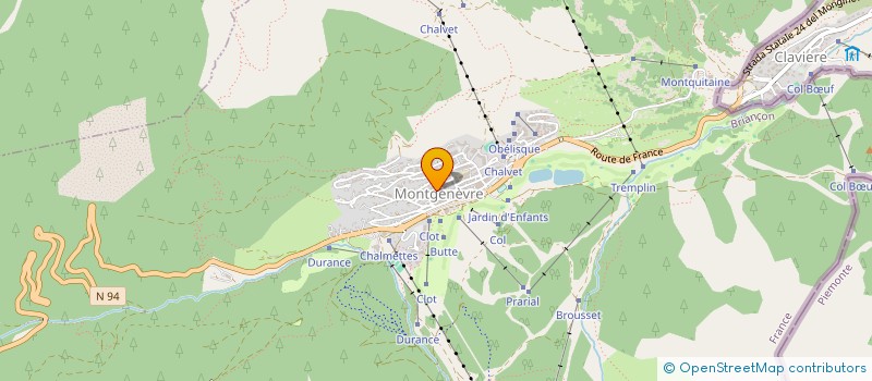 localisation de l'entreprise COPROPRIETE LE LUMIO  MONTGENEVRE