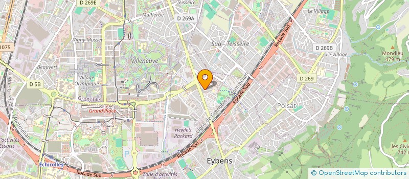 localisation de l'entreprise COPROPRIETE LE MALISSARD  EYBENS