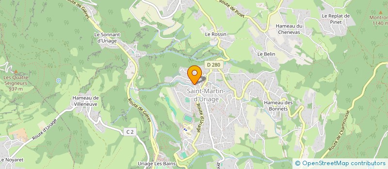 localisation de l'entreprise COPROPRIETE LE MANOIR  SAINT-MARTIN-D'URIAGE