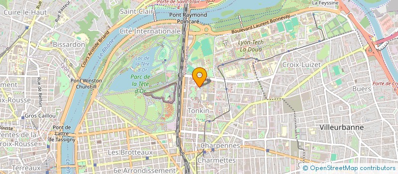 localisation de l'entreprise COPROPRIETE LE MASSENET  VILLEURBANNE