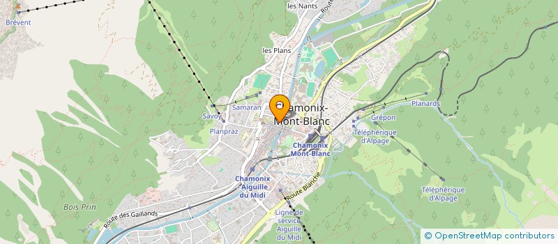 localisation de l'entreprise COPROPRIETE LE METROPOLE  CHAMONIX-MONT-BLANC