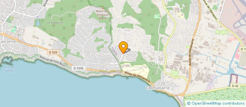 localisation de l'entreprise COPROPRIETE LE MONT DES OISEAUX à HYERES