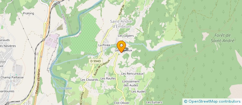 localisation de l'entreprise COPROPRIETE LE MORGON  EMBRUN