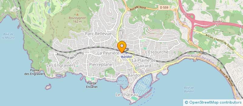 localisation de l'entreprise COPROPRIETE LE MOULIN à BANDOL
