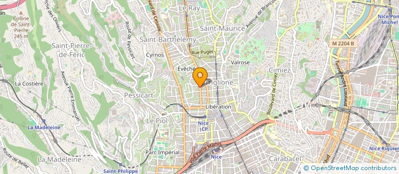 localisation de l'entreprise COPROPRIETE LE MOUNIER  NICE