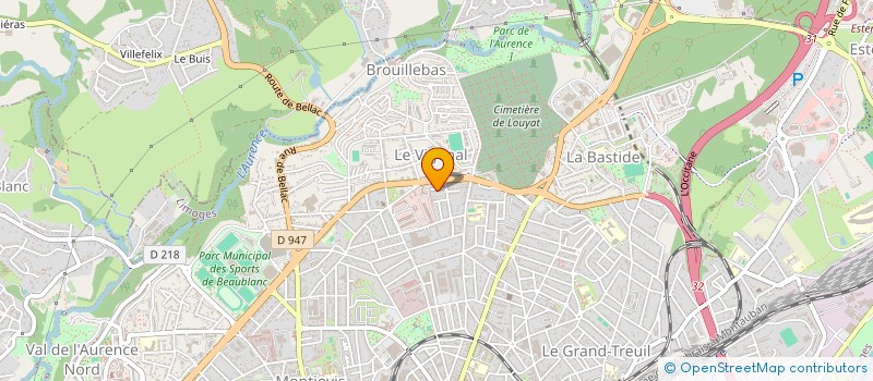 localisation de l'entreprise COPROPRIETE LE NOBEL à LIMOGES