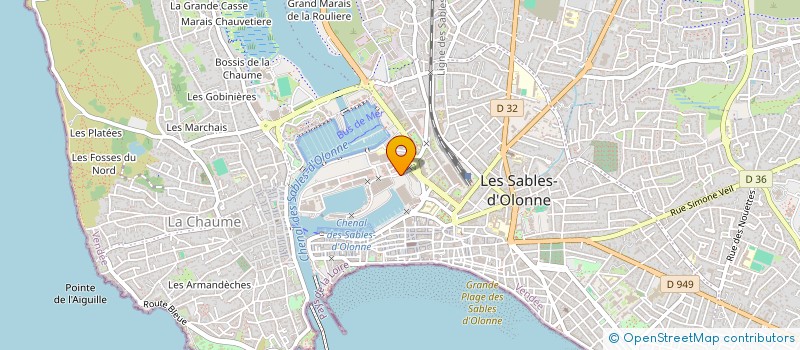 localisation de l'entreprise COPROPRIETE LE P'TI LU II à LES SABLES-D'OLONNE