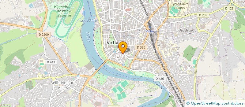 localisation de l'entreprise COPROPRIETE LE PALAIS  VICHY