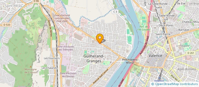 localisation de l'entreprise COPROPRIETE LE PANORAMIC  GUILHERAND-GRANGES