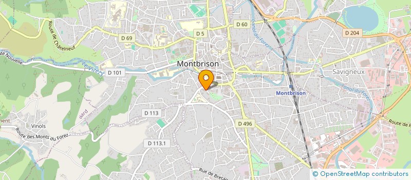 localisation de l'entreprise COPROPRIETE LE PANORAMIQUE  MONTBRISON