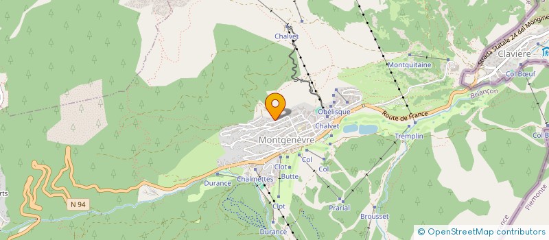 localisation de l'entreprise COPROPRIETE LE PARADIS LATIN  MONTGENEVRE