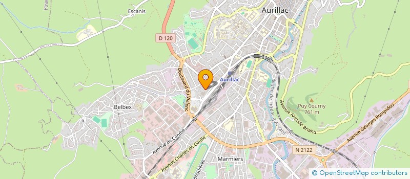 localisation de l'entreprise COPROPRIETE LE PARC à AURILLAC