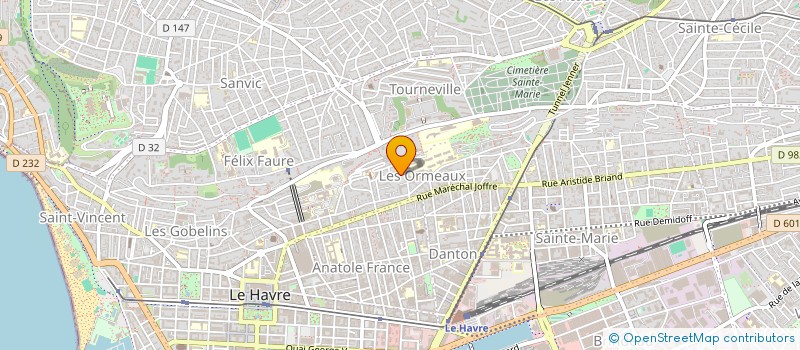 localisation de l'entreprise COPROPRIETE LE PARC DES ORMEAUX à LE HAVRE