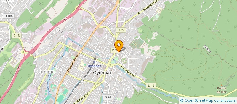 localisation de l'entreprise COPROPRIETE LE PATIO  OYONNAX