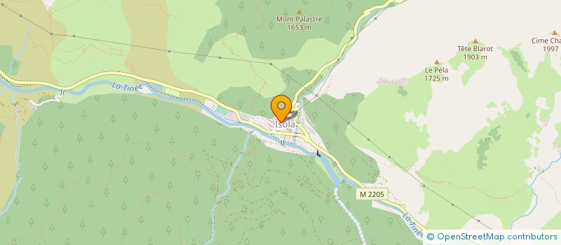 localisation de l'entreprise COPROPRIETE LE PELEVOS  ISOLA