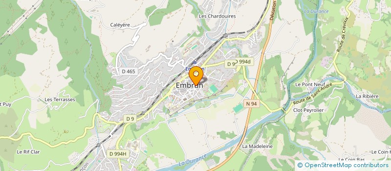 localisation de l'entreprise COPROPRIETE LE PELVAS SYNDIC IMM DAUPHIN  EMBRUN