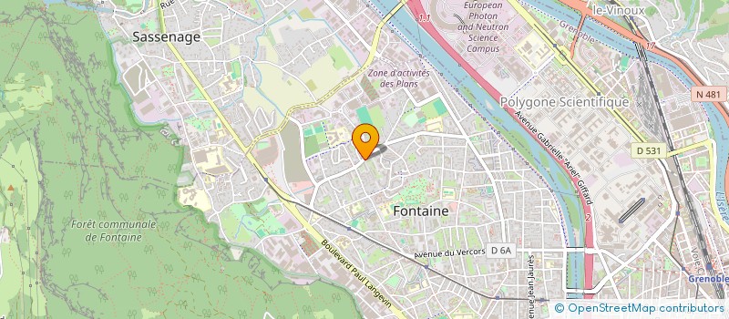 localisation de l'entreprise COPROPRIETE LE PERCE NEIGE  FONTAINE