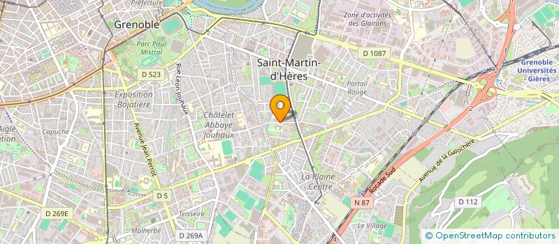 localisation de l'entreprise COPROPRIETE LE PERTUIS  SAINT-MARTIN-D'HERES