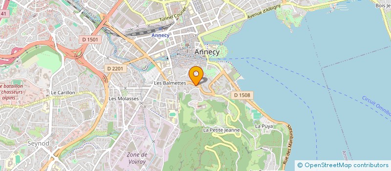 localisation de l'entreprise COPROPRIETE LE PETIT PARADIS  ANNECY