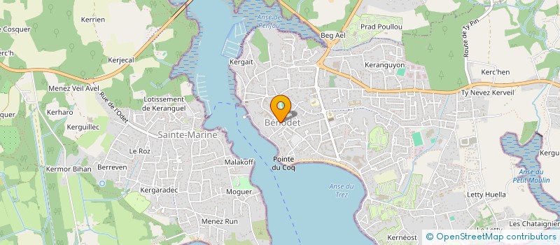 localisation de l'entreprise COPROPRIETE LE PHARE  BENODET