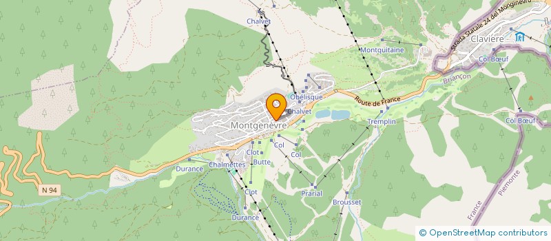 localisation de l'entreprise COPROPRIETE LE PICCOLO  MONTGENEVRE