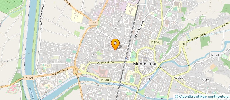 localisation de l'entreprise COPROPRIETE LE PLEIN SOLEIL  MONTELIMAR