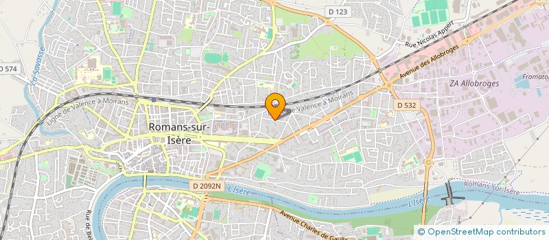 localisation de l'entreprise COPROPRIETE LE POMARESSE  ROMANS-SUR-ISERE