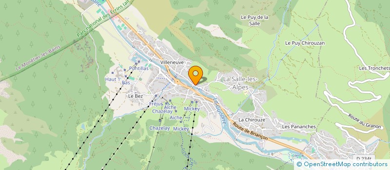 localisation de l'entreprise COPROPRIETE LE PONT  LA SALLE-LES-ALPES