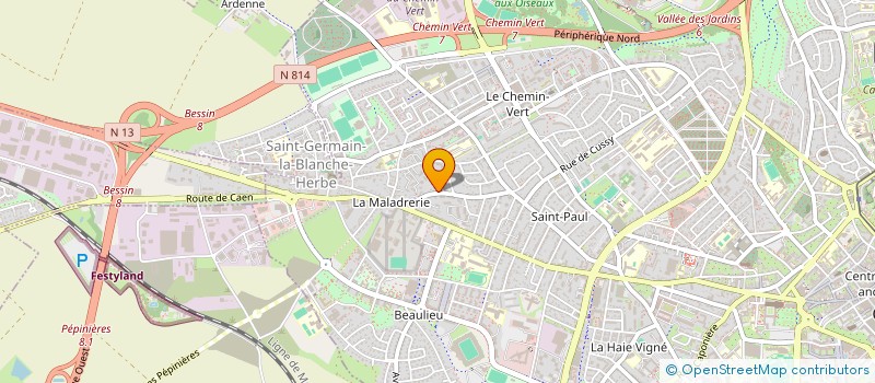 localisation de l'entreprise COPROPRIETE LE POT D'ETAIN N 22 à CAEN