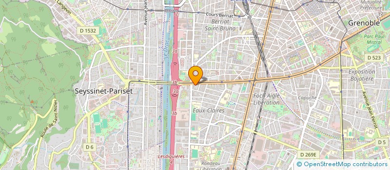 localisation de l'entreprise COPROPRIETE LE PRINTEMPS  GRENOBLE