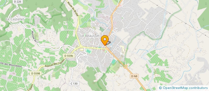 localisation de l'entreprise COPROPRIETE LE PROVENCALE  LE BEAUSSET