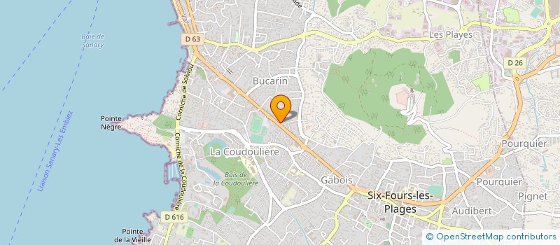 localisation de l'entreprise COPROPRIETE LE RALLY à SIX-FOURS-LES-PLAGES