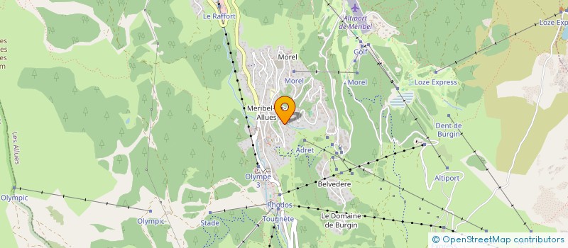 localisation de l'entreprise COPROPRIETE LE REFUGE  LES ALLUES