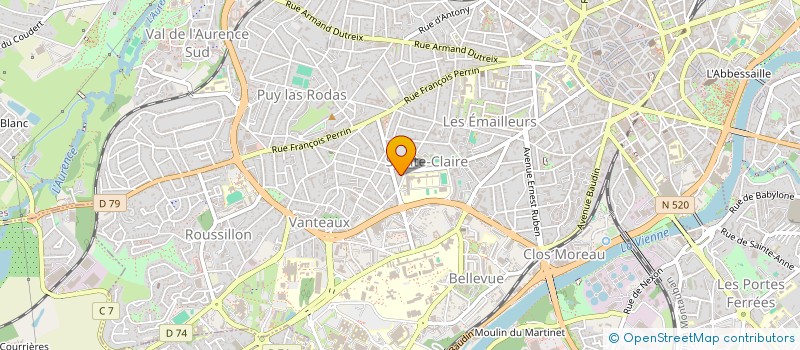 localisation de l'entreprise COPROPRIETE LE RENOIR à LIMOGES