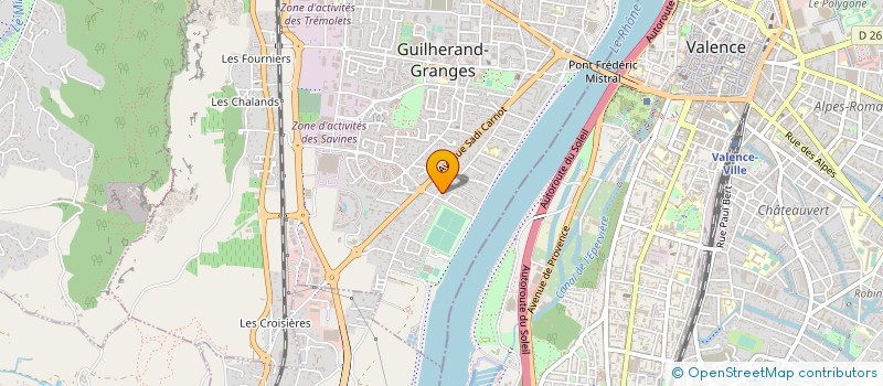 localisation de l'entreprise COPROPRIETE LE RHONE  GUILHERAND-GRANGES