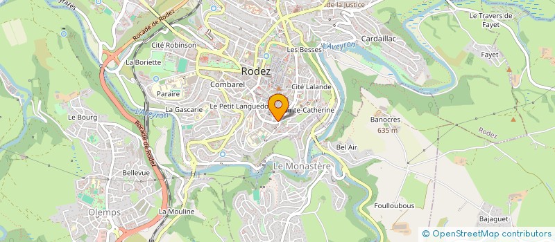 localisation de l'entreprise COPROPRIETE LE RICHELIEU  RODEZ