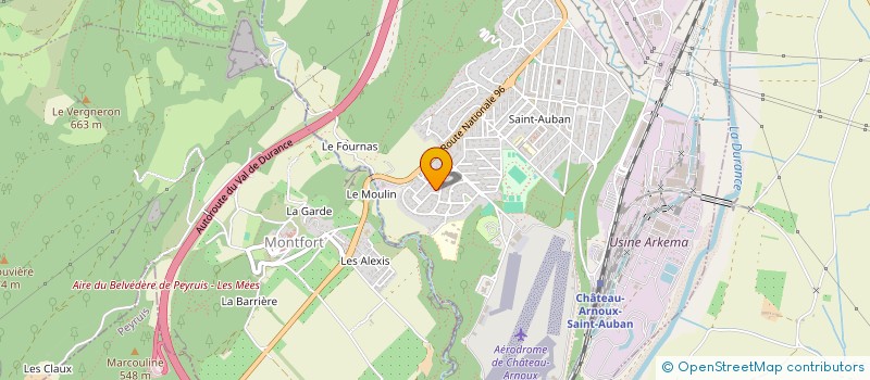 localisation de l'entreprise COPROPRIETE LE ROMARIN  CHATEAU-ARNOUX-SAINT-AUBAN