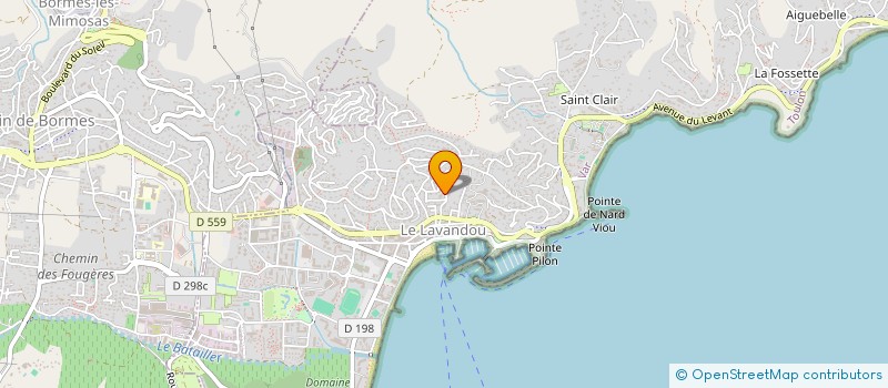 localisation de l'entreprise COPROPRIETE LE ROUSSET à LE LAVANDOU