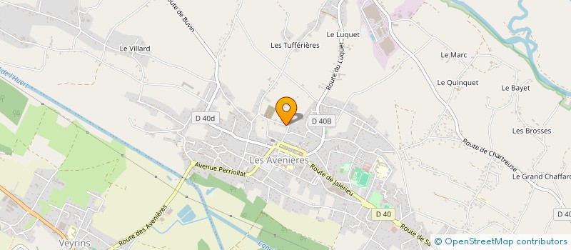 localisation de l'entreprise COPROPRIETE LE RUFFIN  LES AVENIERES VEYRINS-THUELLIN