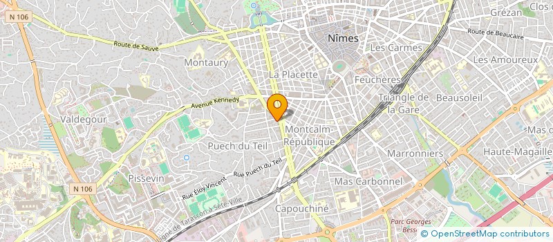 localisation de l'entreprise COPROPRIETE LE SALOME  NIMES