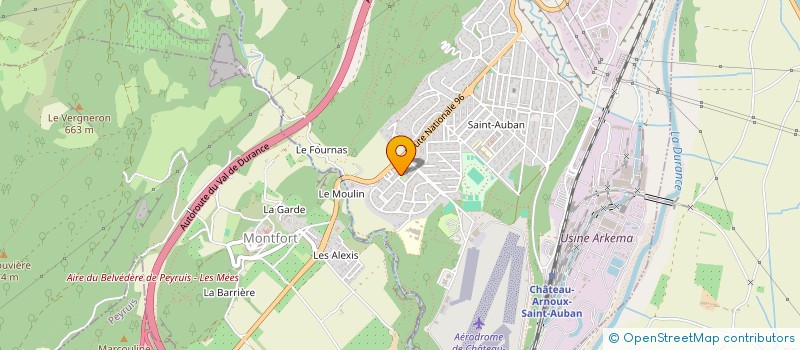 localisation de l'entreprise COPROPRIETE LE SERPOLET  CHATEAU-ARNOUX-SAINT-AUBAN