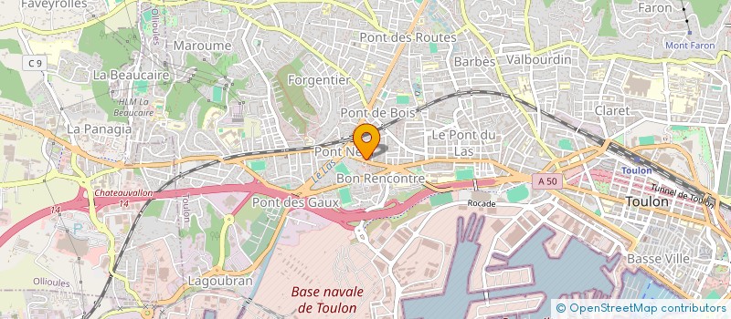 localisation de l'entreprise COPROPRIETE LE SOLAIR  TOULON