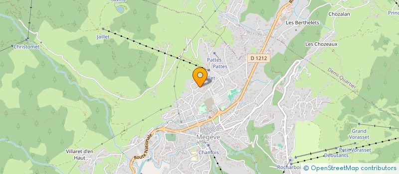 localisation de l'entreprise COPROPRIETE LE SOLEIL LEVANT  MEGEVE