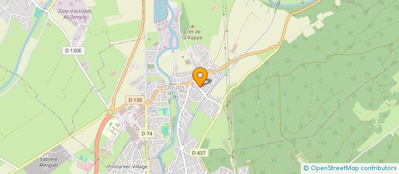 localisation de l'entreprise COPROPRIETE LE ST LOUP  DOUBS